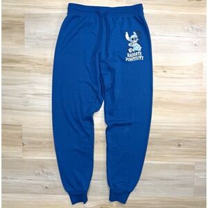 Disney Stitch Sweatpants Womens Medium Blue Radiate Positivity Joggers Fleece